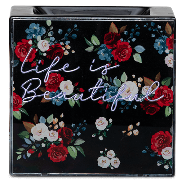 Scentsy Warmer Of The Month Life Is Beautiful & Plumeria Peach Scent for April 2021