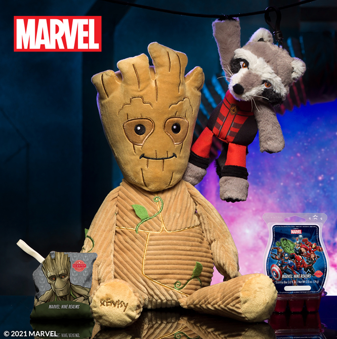 Groot Scentsy Buddy & Rocket Scentsy Buddy Clip from Marvel’s Guardians of the Galaxy