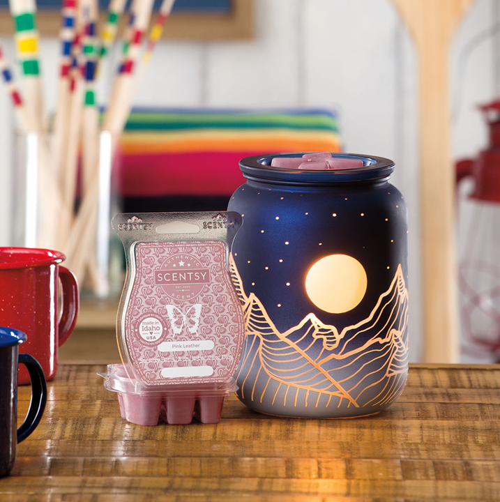 Scentsy Warmer Of The Month Prismatic & Tahitian Twilight Scent for July 2023